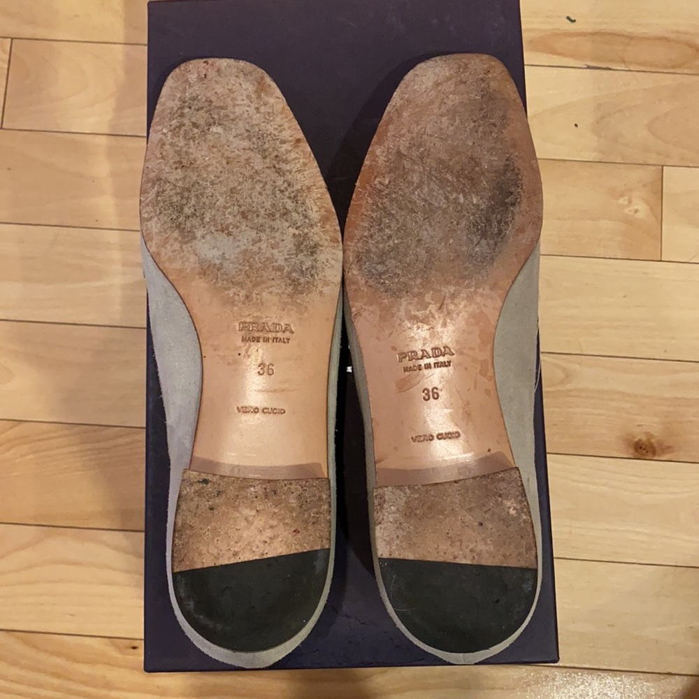 Prada Women’s Suede Loafers - Picture 8 of 8